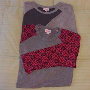 2 LuLaRoe Randy shirts